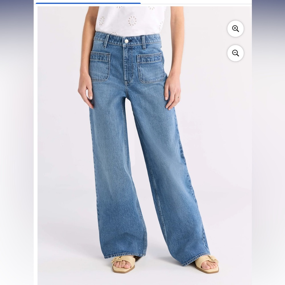 Stylish Denim Wide-Leg Jeans for Women